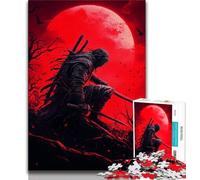 Fantasy Samurai Ninja Jigsaws 1000 Pieces for Adults,Staycation Kill Time Every Piece Is Unique - Challenging Family Fun Game (38x26cm)