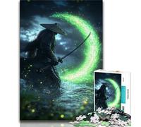 Fantasy Samurai Ninja Puzzles 1000 Pieces for Adults,Challenging Game And Family Play for Is Ideal As A Gift for The Whole Family 38x26cm
