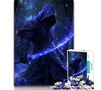 Fantasy Samurai Ninja Puzzles for Teenagers 1000 Pieces,Challenging To Complete But Fun And Humorous with Matching Poster And Trivia Sheet (75x50cm)