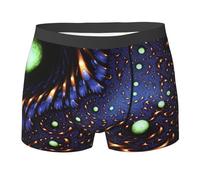 Fantasy Sci-Fi Dizziness Mens Boxer Briefs Breathable Stretch Underwear Comfortable Underwear Trunks No Fly, Black, S