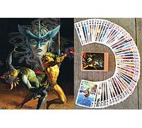 Fantasy SCI FI Playing Cards (Poker Deck 54 Cards All Different) Vintage Retro Comic Posters Illustration by Rowena Morill