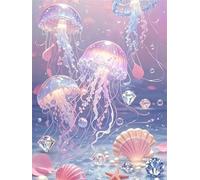 Fantasy Sea 300 Piece Jigsaw Puzzles for Adults, Colourful, Challenging & Brainteasing Adult puzzles 300 Pieces Jellyfish, Fun jigsaws for The Whole Family 16x11 inch