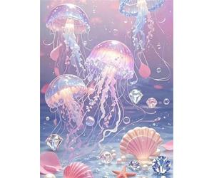 Fantasy Sea 300 Piece Jigsaw Puzzles for Adults, Colourful, Challenging & Brainteasing Adult puzzles 300 Pieces Jellyfish, Fun jigsaws for The Whole Family 16x11 inch