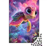 Fantasy Sea Turtle 1000 Piece Thick Cardboard Diy Jigsaw Puzzle Kids Beginners Fun Challenging Game Stress Relief Gift Idea 70x50cm/1000pcs