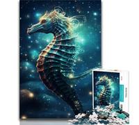 Fantasy Seahorse 1000 Piece Jigsaw Puzzles for Adults Gifts,Decompressing Intellectual Educational Toy Perfect Decoration (50x75cm)