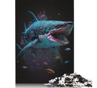 Fantasy Shark 7 Puzzle for Adults 1000 Pieces Wood Puzzles Home Educational Games DIY Toys 1000pcs (75x50cm)