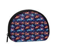 Fantasy Shark Print Coin Purse - Mini Coin Purses for Women, Cute Small Change Purse Coins Pouch