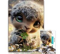 Fantasy Sheep 1000 Piece Jigsaw Puzzles for Teenagers Gifts,Stress Reliever Difficult Challenge Enhance Love between Couples (38x26cm)
