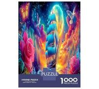 Fantasy Ship Voyage Puzzles Fun Details Home Decoration 1000 Piece Starry Sky Sailor Jigsaw Puzzles Challenging Games for Adults Kids Family 38x26cm/1000pcs