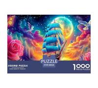 Fantasy Ship VoyageHerculean Jigsaw Puzzles for Adults A 1000-Piece (Advanced) Epic of Impossible, Hard, And Difficult Challenging Puzzle Games - The Supreme Gift for Puzzle-Loving Adults And Kids Ag