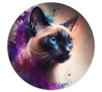 Fantasy Siamese Cat 1000 Piece Puzzle Jigsaw Puzzles for Adults Perfect for Teenagers, Family Bonding, Brain Teaser & DIY Home Decor Gift 67.5x67.5cm