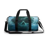 Fantasy Skull Island Gym Bag Lightweight Carry On Duffel Bag Athletic Sports Travel Bag Weekender Bag for Men Women