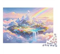 Fantasy Sky Castle 1000 Piece Jigsaw Puzzle Paper for Adults Magic Cloud Rainbow Puzzle Game for Family Home Decor Relax Gift 70x50cm/1000pcs