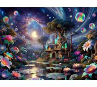 Fantasy Sky Jigsaw Puzzles for Adults 5000 Pieces, Adult jigsaw Puzzle 5000 pieces Jungle, Challenging Brainteaser with Alphabet Backing, Eco-friendly Dust-Free, Home Wall Decor Gift