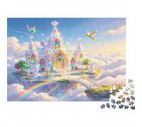Fantasy Sky Palace 1000 Piece Jigsaw Puzzle Paper for Adults Colorful Clouds Jigsaw Puzzle for Family Mindfulness Stress Relief Home Decor Gift 70x50cm/1000pcs