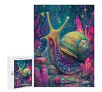 Fantasy Snail in Crystal Forest Puzzle 1000 Teile Schwer Puzzle Spielzeug Lernspiel Impossible Herausforderungsspielzeug Für Erwachsene Kinder 500 PCS
