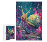 Fantasy Snail in Crystal Forest Puzzle 1000 Teile Schwer Puzzle Spielzeug Lernspiel Impossible Herausforderungsspielzeug Für Erwachsene Kinder 1000 PCS