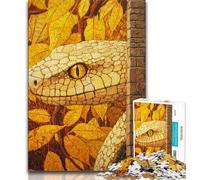 Fantasy Snake Jigsaw Puzzles for Teenagers 1000 Jigsaws,Toys Educational Games Stress Relieving Wishlist with Santa Claus 38x26cm
