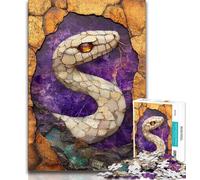 Fantasy Snake Jigsaw Puzzles for Teenagers 1000 Piece Puzzle,Help The Brain Exercise Addictive Toys to Cultivate Patience A Work of Art 50x75cm
