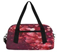 Fantasy Snow Dance Kids Duffle Bag Boys Girls Small Sport Dance Gym Bag for Overnight Travel Weekender Carry On, Heartbeat Colorful, 18.5"L x 9.4"W x 7.8"H