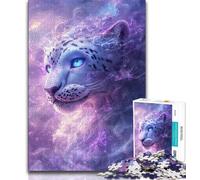 Fantasy Snow Leopard 1000 Piece Jigsaw Puzzles for Adults,Stress Reliever Difficult Challenge Deal As Gifts for The Whole Family (50x75cm)
