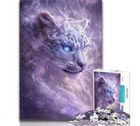 Fantasy Snow Leopard Puzzles 1000 Pieces for Adults,Challenging Game And Family Play for Is Ideal As A Gift for The Whole Family (38x26cm)