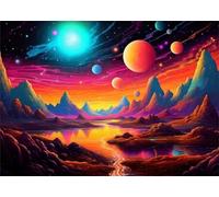 Fantasy Space Jigsaw Puzzles for Adults 500 Pieces Educational Toys Challenging Game 500 Piece Puzzles for Adults for The Whole for Women Gifts for Men