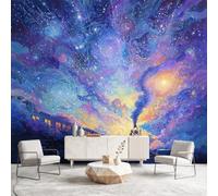 Fantasy Space Transport Wallpaper Non-Woven, Train Wall Mural 400 x 280 cm(W x H),Wallpaper for Bedroom Living Room, Home Decor, Photo Wall Paper, Hallway