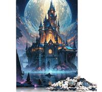 Fantasy Spooky Castle 500 Pieces Jigsaw Puzzles for Adults | Puzzles 500 Piece for Adults Teens Puzzle | Puzzles | Gifts 500pcs (52x38cm)