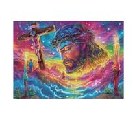 Fantasy Starry Sky 300 Piece Jigsaw Puzzle for Adults Teens Starry Cloud Glow Gaming Break Activity Mental Reset Colourful Design Great Gift for Gamers 300 PCS