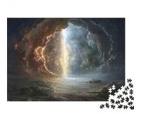 Fantasy Storm Sky 1000 Piece Jigsaw Puzzle Paper for Adults Dream Nature Scene Jigsaw Puzzle for Family Relax Focus Home Decor Gift 38x26cm/1000pcs