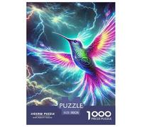 Fantasy - Style Artisticdepiction of A Bird . Puzzle 1000 Pieces Adults Teens Creative Mind Relax Hobby Wild Animal Strong Fit Durable Materials 38x26cm/1000pcs