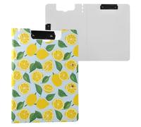 Fantasy Summer Lemon Clipboard Folder, A4 Size Folder Clipboard with Pen Slot for Office School