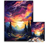 Fantasy Sunset Landscape Adult Jigsaw Puzzles 1000 Pieces Challenging Puzzles for Teenagers Family Game Night BrainChallenging Gift Idea 1000 PCS(75x50cm)
