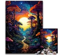 Fantasy Sunset Landscape Jigsaws 1000 Pieces for Adults Paper Jigsaw Puzzles for Adults Intricate Design for Teenagers, DIY Decor, And BrainBoosting Fun 1000 PCS(38x26cm)