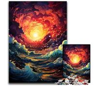 Fantasy Sunset Scenery Jigsaw Puzzle 1000 Pieces Difficult Puzzles for Adults Interactive Family Game, Brain Challenge, Educational Toy 1000 PCS(75x50cm)