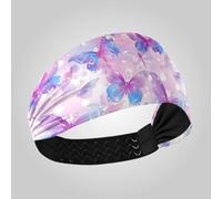 Fantasy Sweet Butterflies Moisture Wicking Women's Fashion Headbands Elastic Sweat Bands for Gym Washing face Daily use