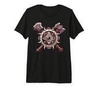 Fantasy Sword Mace Weapons & Shield for Gamers Battle Gaming Premium T-Shirt