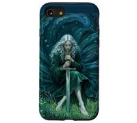Fantasy Sword Maiden Graphic Ethereal Gothic Art Case for iPhone SE (2020) / 7/8