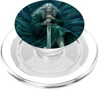 Fantasy Sword Maiden Graphic Ethereal Gothic Art PopSockets PopGrip for MagSafe