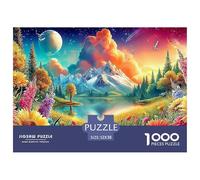 Fantasy Temple 1000 Piece Jigsaw Puzzles Impossible Challenge Toy Gifts Wall Decor Fit Together Perfectly for Adults Kids 52x38cm/1000pcs