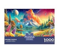 Fantasy Temple 1000 Piece Jigsaw Puzzles Suitable for Decompression And Wall Decor Birthday Gifts Couple Art for Adults And Kids 38x26cm/1000pcs