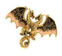 Fantasy Themed Double Pin for Music | Alloy Metal Vintage Design, Elegant Costumes Jewelry for Night Outfits, Antique Gold and Silver Tone for Collectors