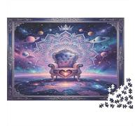 Fantasy Throne 1000 Piece Jigsaw Puzzle Paper Jigsaw Puzzle for Adults Cosmic Space Scene Relaxing Home Decor Gift for Focus and Family Time 52x38cm/1000pcs