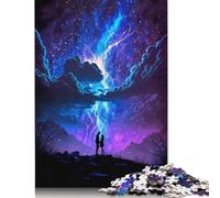 Fantasy Thunder Landscape 1000 Pieces Paper Jigsaw Puzzles Unique Puzzle Creative Jigsaw Puzzles Gift for Adults,Family Game Challenge Activity 38x26cm/1000pcs