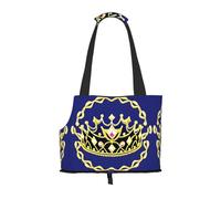 Fantasy Tiara Pattern pet going out bag - lightweight travel cat bag, breathable shoulder bag for small dogs