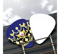 Fantasy Tiara Patterned guitar pick set - (thin/medium/thick), widely compatible with all kinds of stringed instruments,