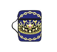 Fantasy Tiara Water-Resistant Bible Tote Bag with Pocket, Large Journal Cover Case for Church Travel