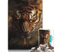 Fantasy Tiger 1000 Piece Jigsaw Puzzles for Teenagers Gifts,Pattern Assembly Fun at Home Activities,Birthday Present,Travel Gifts (50x75cm)