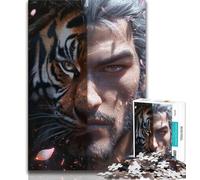 Fantasy Tiger 1000 Piece Jigsaw Puzzles for Teenagers,Help The Brain Exercise Addictive Toys to Cultivate Patience Unique Challenge Game (38x26cm)